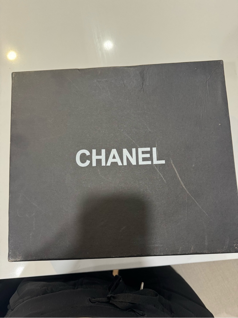 CHANEL Black Quilted Leather Ballet Flats with Burgundy Insole - Picture 7 of 8